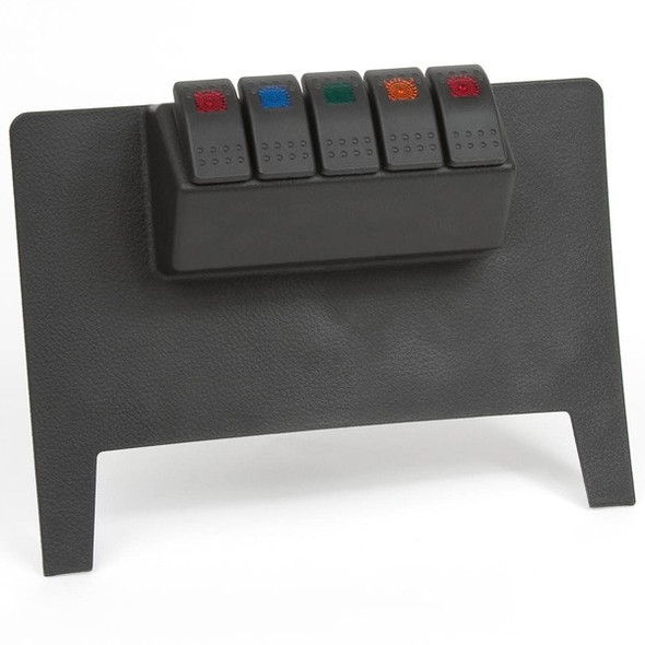Daystar, Switch Panel, Black, switches not included.Fits: 2011-2012 Jeep Wrangler JK & Wrangler Unlimited Product Information: Our Dash Panels create usable storage space on applications where storage for small items is always a challenge. The Upper Dash panels are a great alternative to windshield-mounted accessories (which is becoming illegal in more and more states) and for any small items that need to be stored but remain readily accessible, such as cell phones, sunglasses, etc. Designed using the latest computer modeling software, our Dash Panels have a precise fit and a texture that matches the OE dash components. Combine our Dash Panel with our Daystar Switch Panels for a customized and more functional interior! Features: Easy InstallationEliminates Direct Windshield Mounting Of Items Allows Any Combination Of Item Storage Installs over the small coin tray above the radio No trimming required; attaches using two small screws Creates usable space Limited Lifetime Warranty Jeep Years Covered: 2011 and 2012