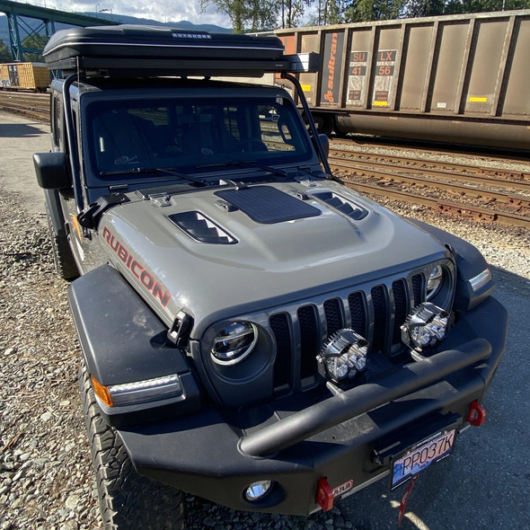 Cascadia 4x4 Wrangler JL Rubicon and Gladiator JT VSS System - 30 Watt Hood Solar Panel