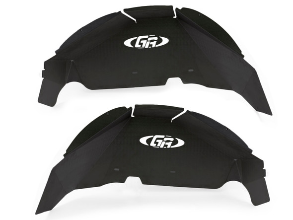 Jeep JL Aluminum Rear Inner Fenders (Black) - GenRight Off Road